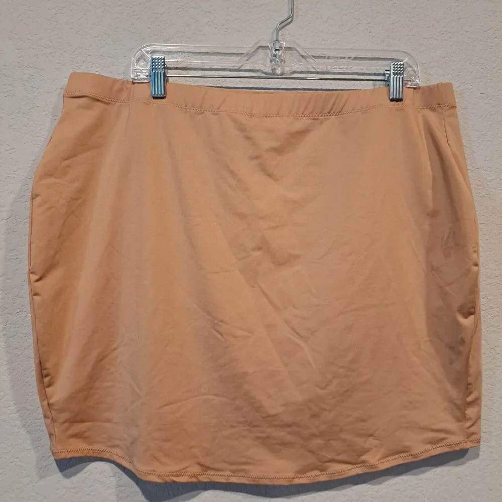 Skims Tube Skirt Bottom Cover Up Size 3X Signature Swim Almond Kim Kardashian